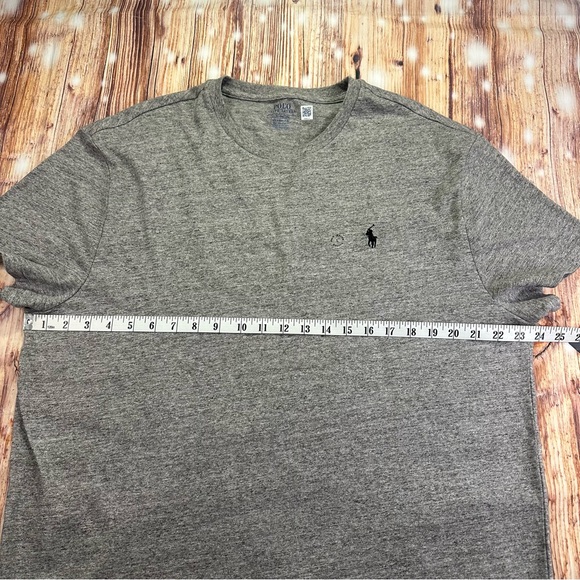 NWT Polo Ralph Lauren Heather Gray Short Sleeve Men’s Tee Size Large - Picture 8 of 12